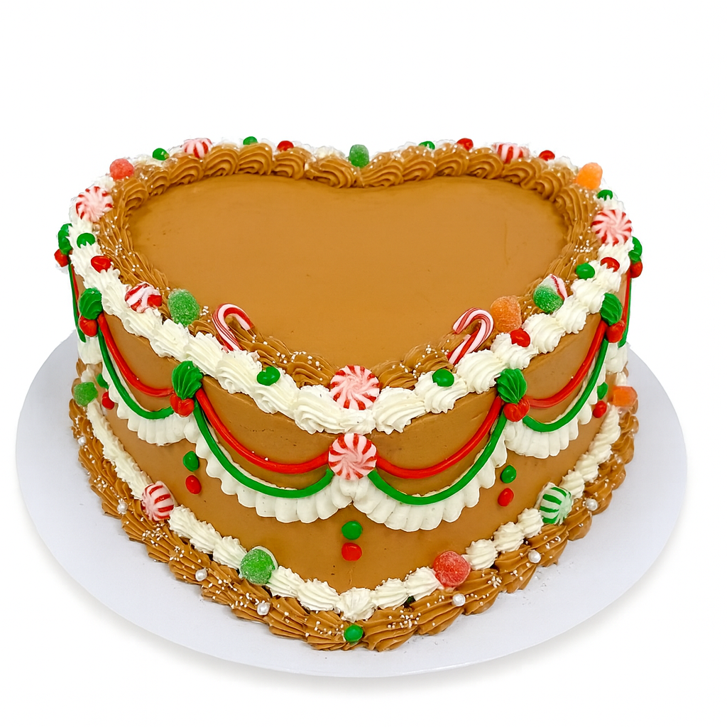 Vintage Holiday Gingerbread Heart