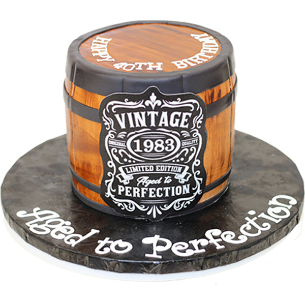 Whiskey Barrel Cake
