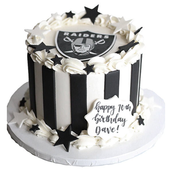 Small Raiders Cake – Las Vegas Custom Cakes