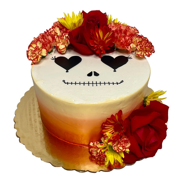 Skeleton Face Cake